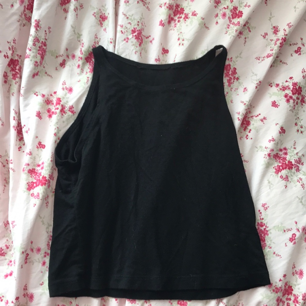 black tank top